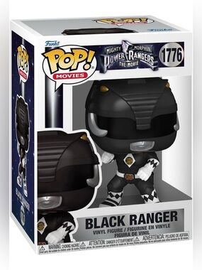 Funko POP! Movies #1776 Mighty Morphin Power Rangers Black Ranger Brand New